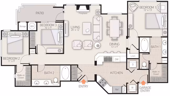 Plan 11 O104 floor plan